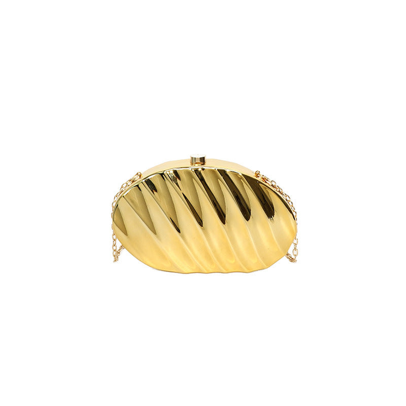 Wholesale Acrylic shell leaf shaped bag evening bag shoulder crossbody box bag